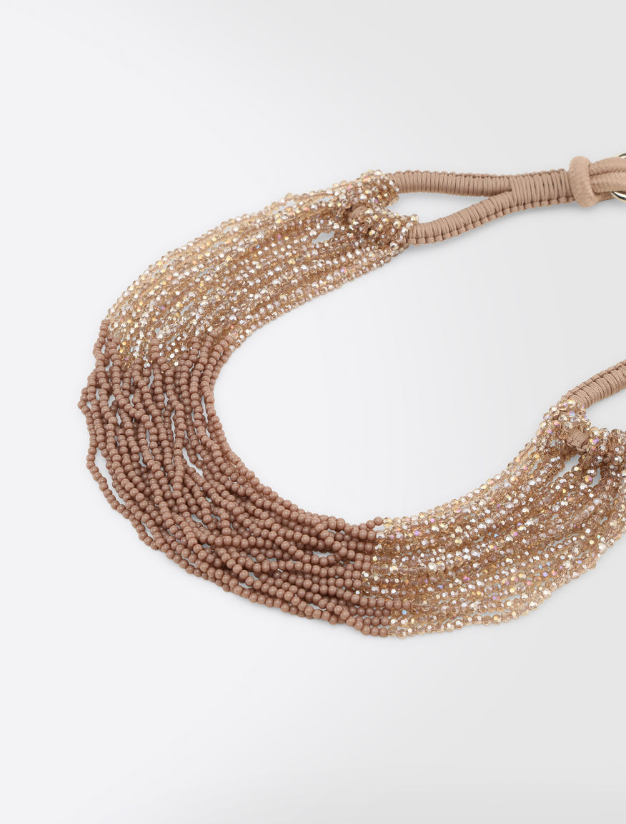 Cord and rhinestone necklace Weekend Maxmara Cord and rhinestone necklace Weekend Maxmara