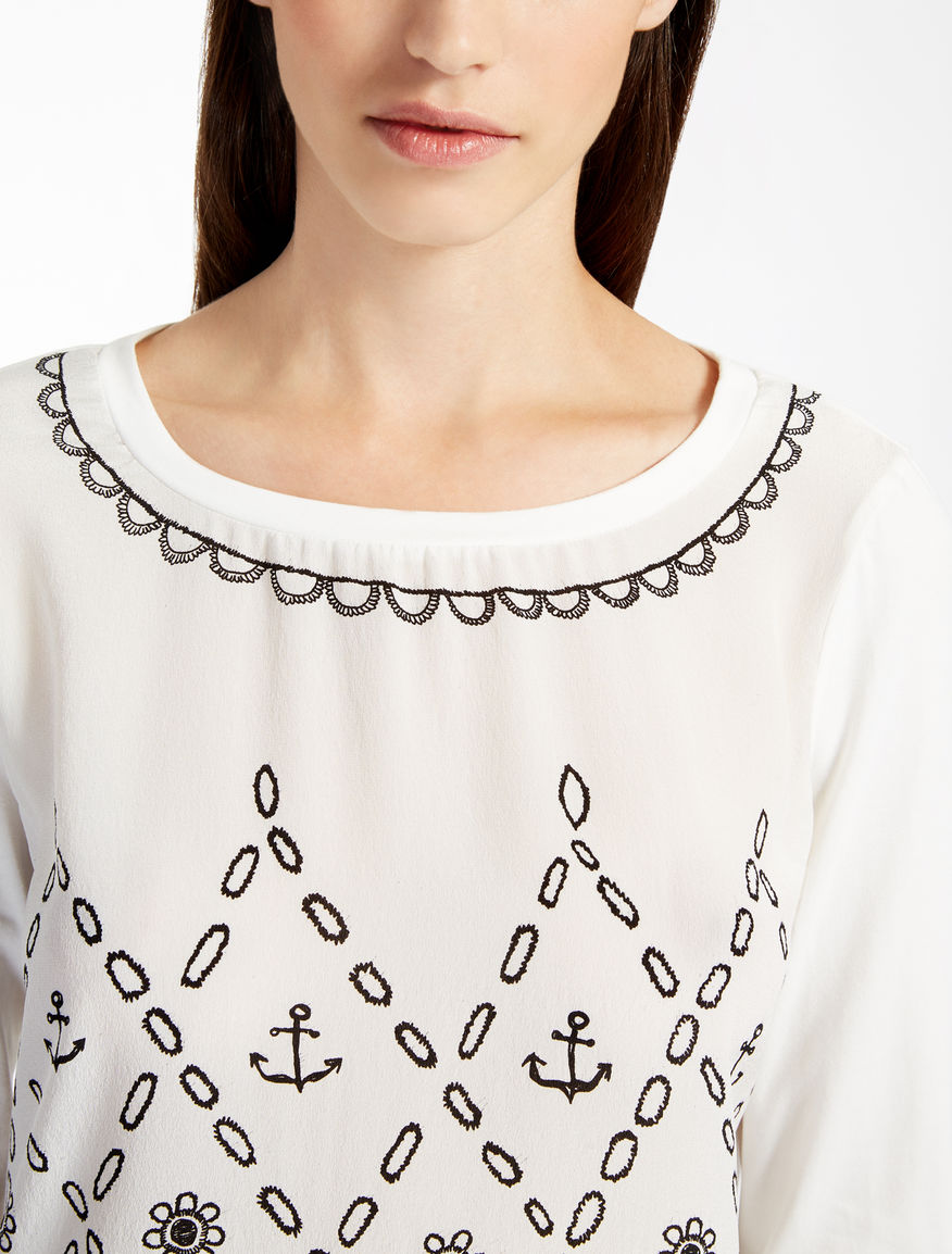 Silk and jersey T-shirt Weekend Maxmara Silk and jersey T-shirt Weekend Maxmara