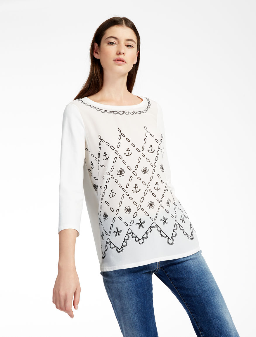 Silk and jersey T-shirt Weekend Maxmara Silk and jersey T-shirt Weekend Maxmara