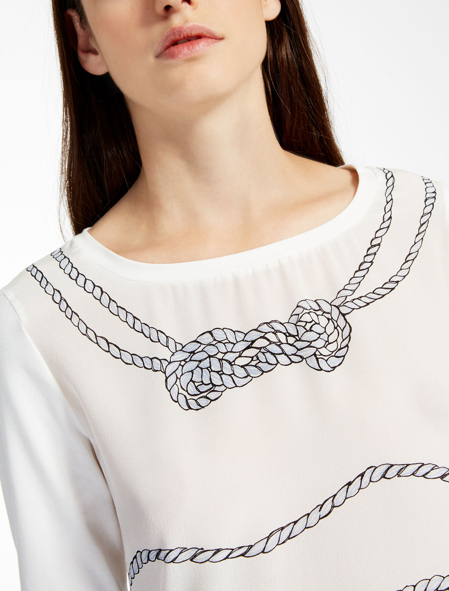 Silk and jersey T-shirt Weekend Maxmara Silk and jersey T-shirt Weekend Maxmara