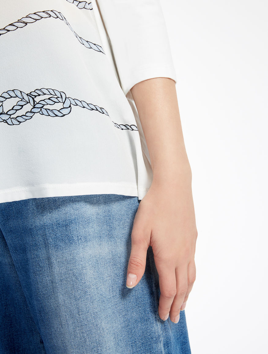 Silk and jersey T-shirt Weekend Maxmara Silk and jersey T-shirt Weekend Maxmara