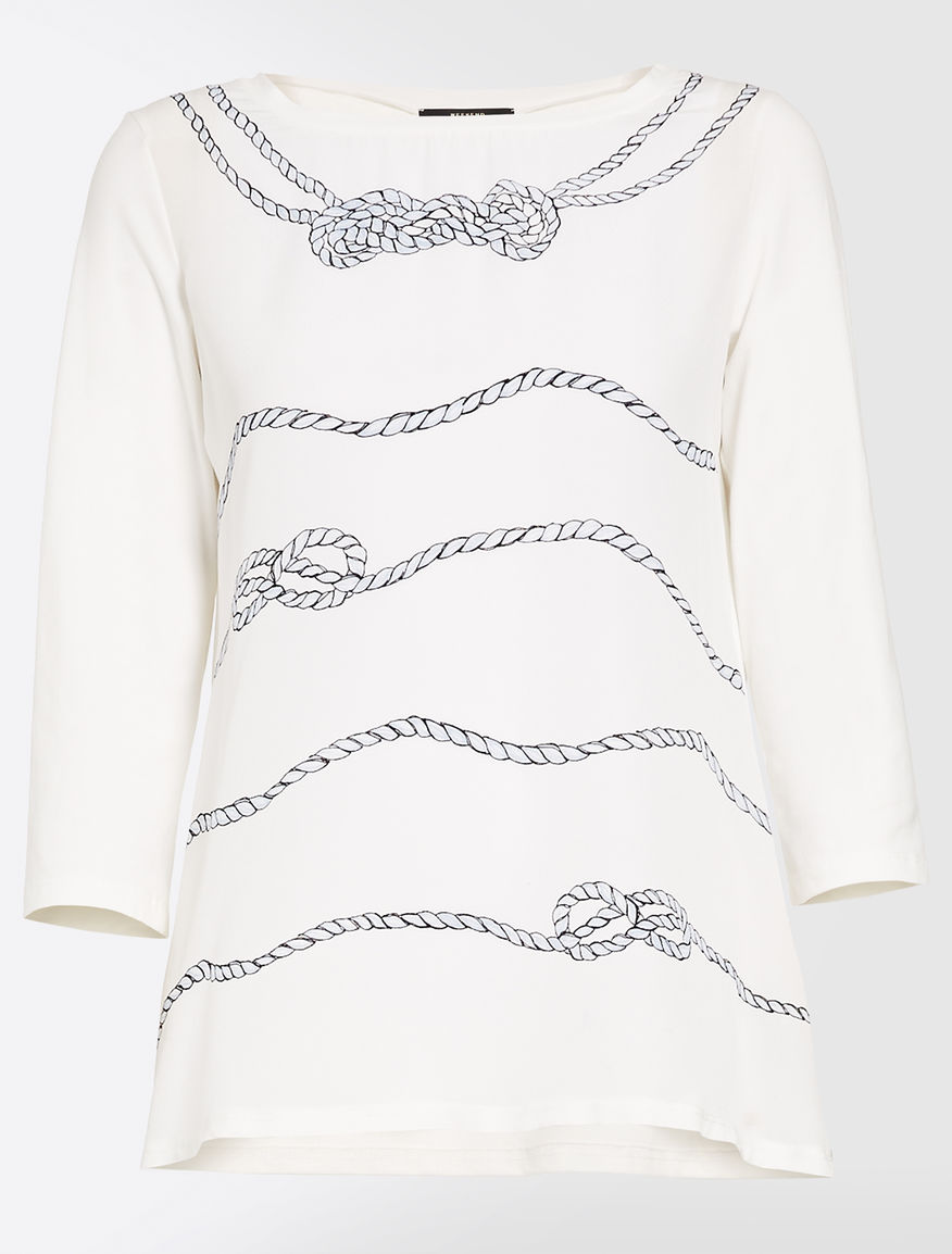 Silk and jersey T-shirt Weekend Maxmara Silk and jersey T-shirt Weekend Maxmara