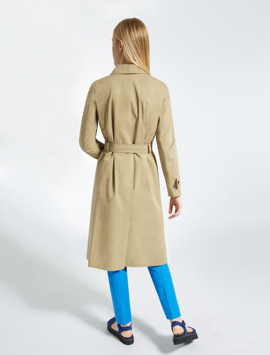 Cotton and lyocell twill trench coat Weekend Maxmara Cotton and lyocell twill trench coat Weekend Maxmara