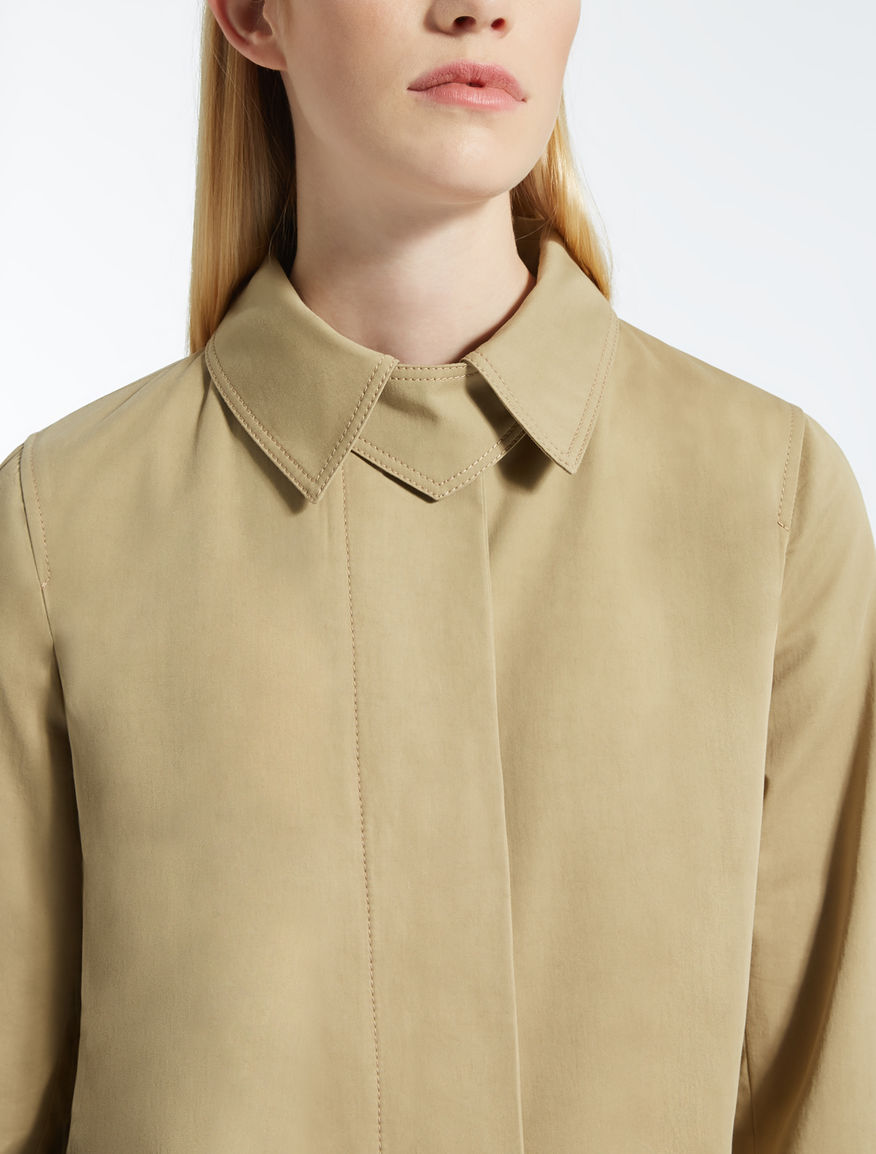 Cotton and lyocell twill trench coat Weekend Maxmara Cotton and lyocell twill trench coat Weekend Maxmara