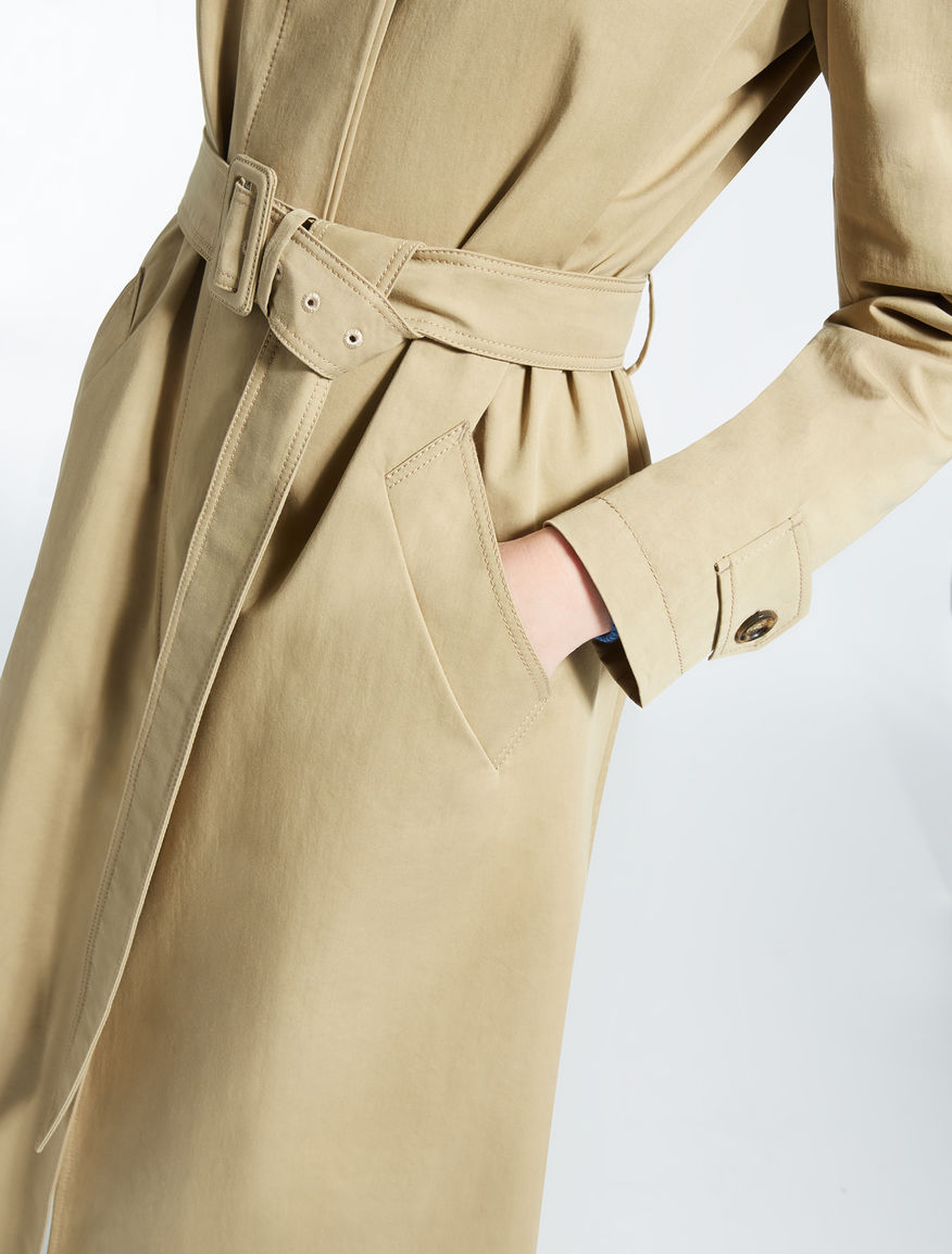 Cotton and lyocell twill trench coat Weekend Maxmara Cotton and lyocell twill trench coat Weekend Maxmara