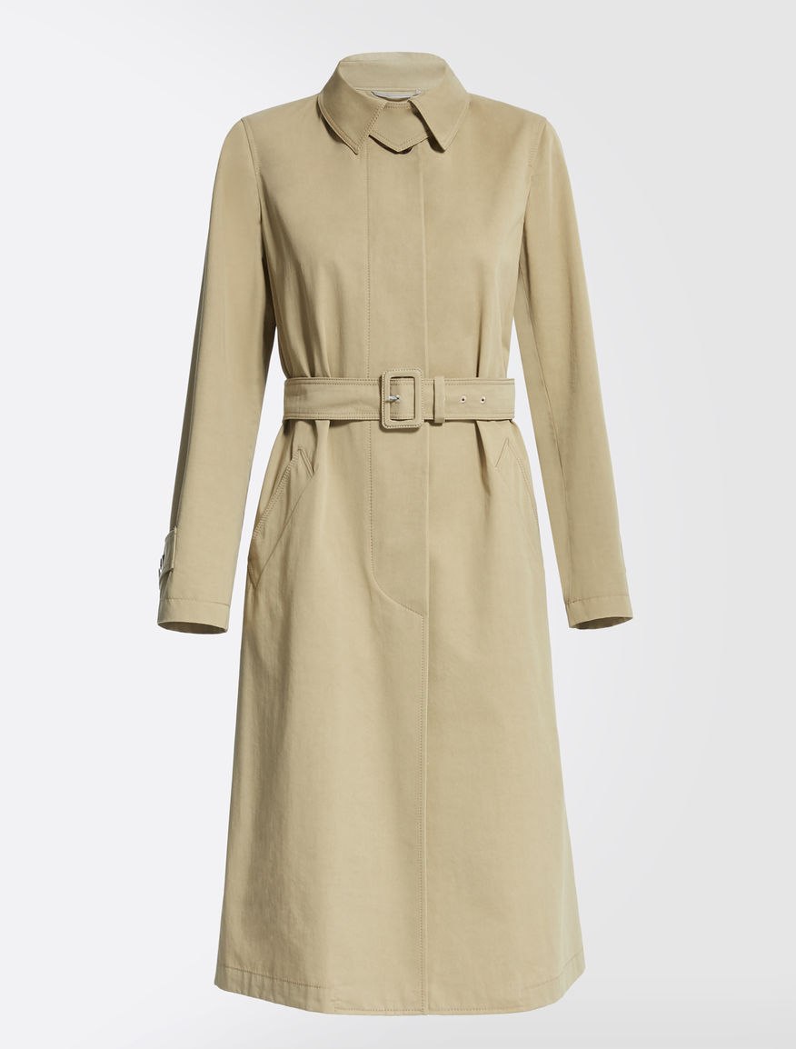 Cotton and lyocell twill trench coat Weekend Maxmara Cotton and lyocell twill trench coat Weekend Maxmara
