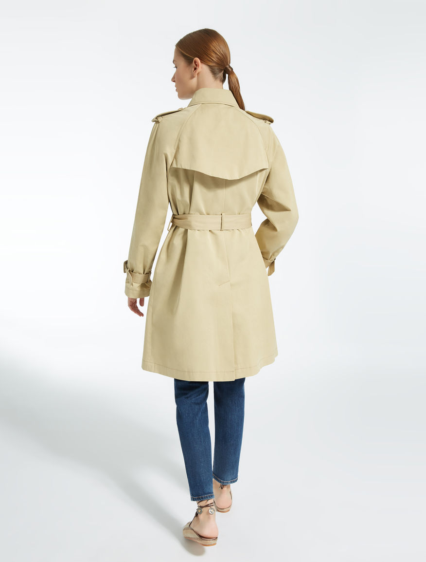 Cotton and lyocell twill trench coat Weekend Maxmara Cotton and lyocell twill trench coat Weekend Maxmara