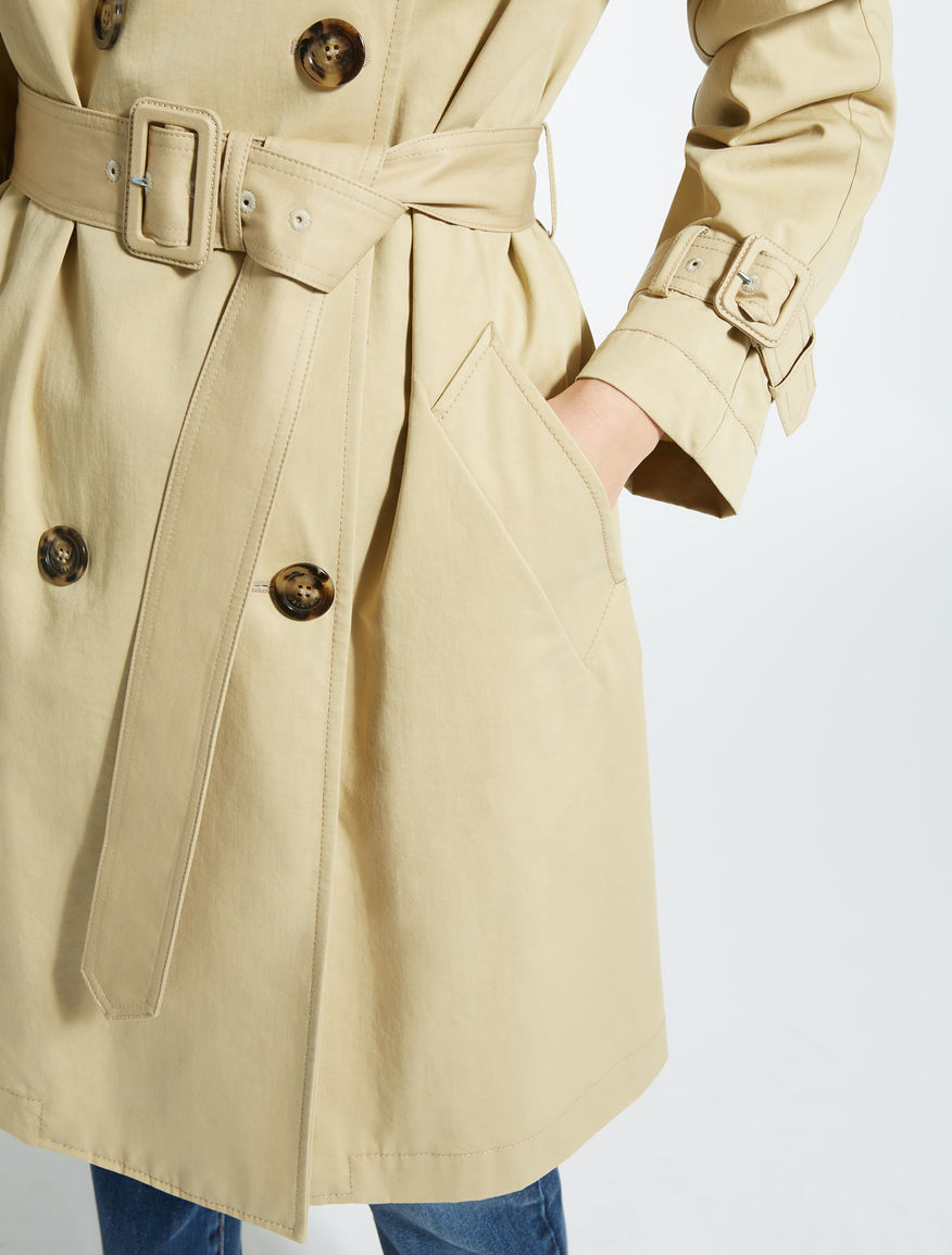 Cotton and lyocell twill trench coat Weekend Maxmara Cotton and lyocell twill trench coat Weekend Maxmara