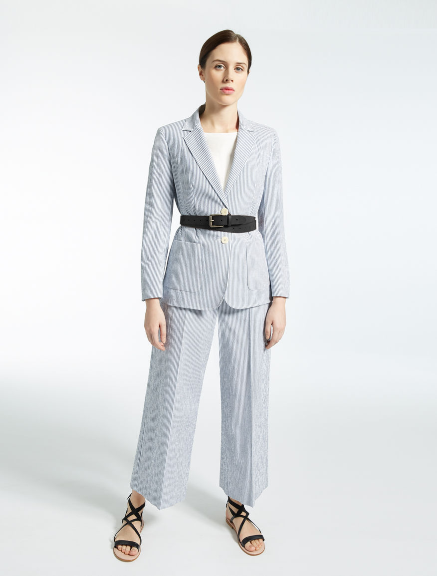 Cotton seersucker blazer Weekend Maxmara Cotton seersucker blazer Weekend Maxmara