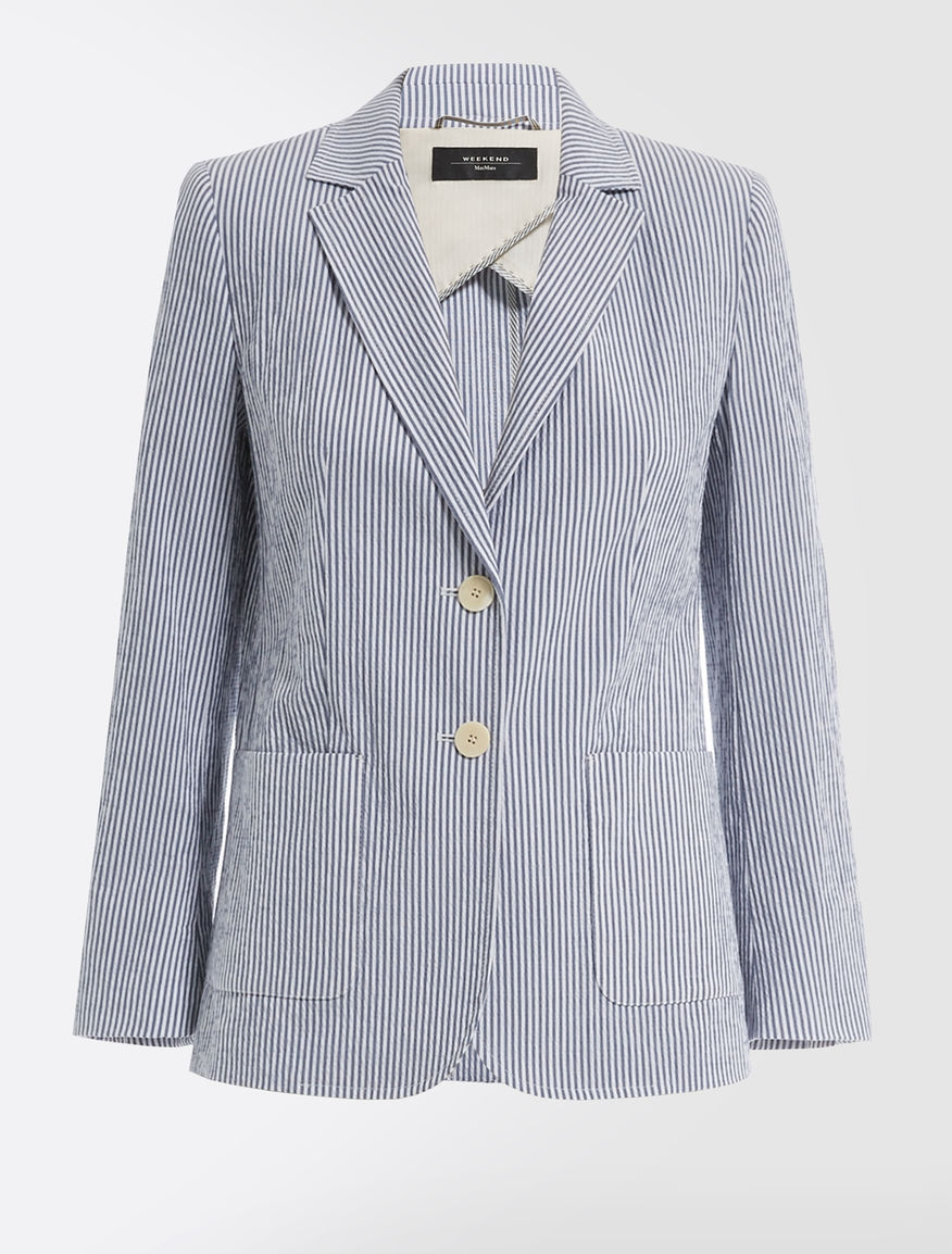 Cotton seersucker blazer Weekend Maxmara Cotton seersucker blazer Weekend Maxmara