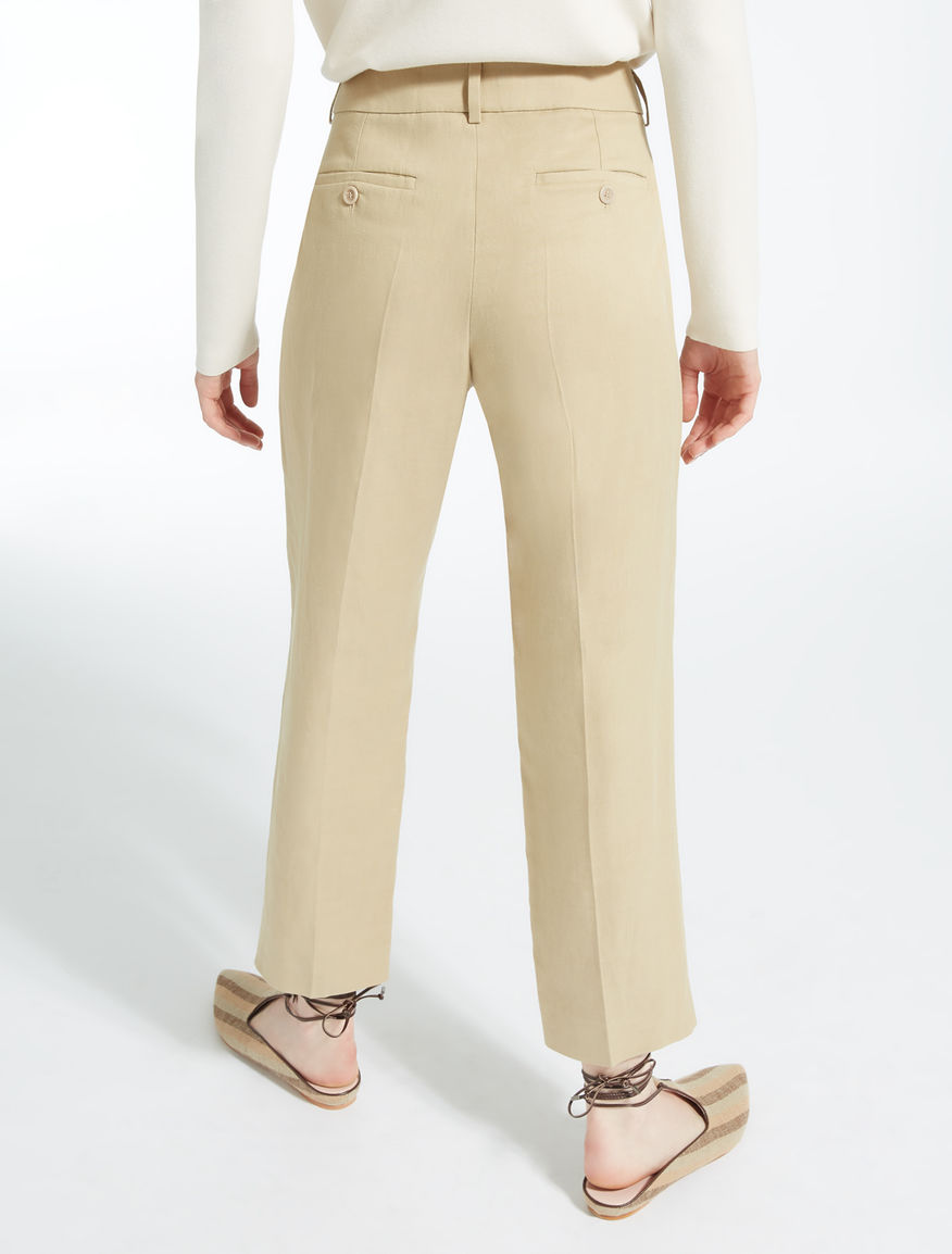 Lyocell, linen and cotton trousers Weekend Maxmara Lyocell, linen and cotton trousers Weekend Maxmara