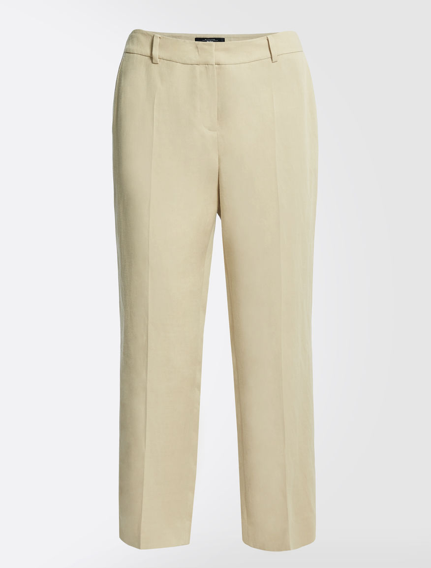 Lyocell, linen and cotton trousers Weekend Maxmara Lyocell, linen and cotton trousers Weekend Maxmara