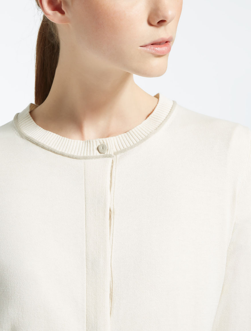 Silk and cotton cardigan Weekend Maxmara Silk and cotton cardigan Weekend Maxmara