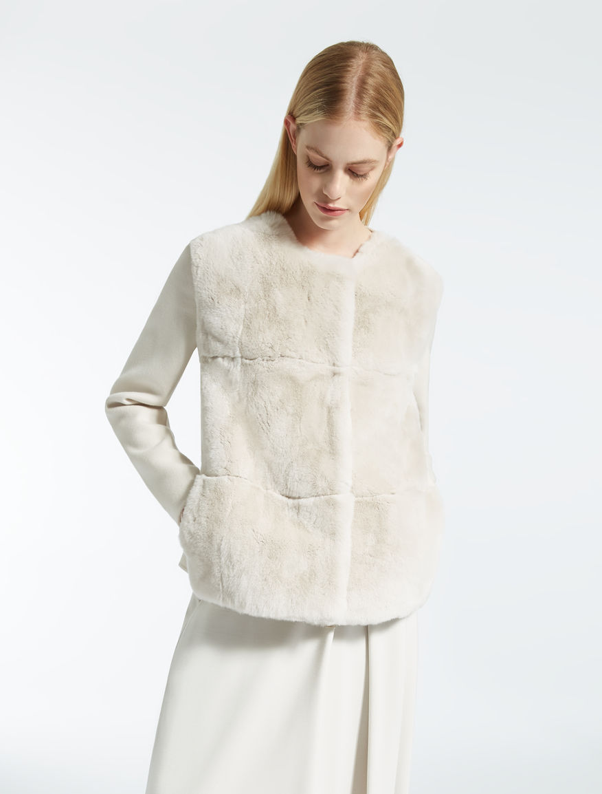 Rabbit fur coat Weekend Maxmara Rabbit fur coat Weekend Maxmara