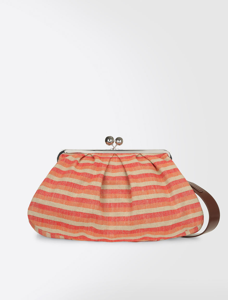 Maxi Pasticcino Bag in linen cloth Weekend Maxmara Maxi Pasticcino Bag in linen cloth Weekend Maxmara