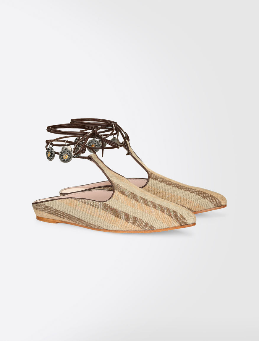 Linen cloth sabots Weekend Maxmara Linen cloth sabots Weekend Maxmara