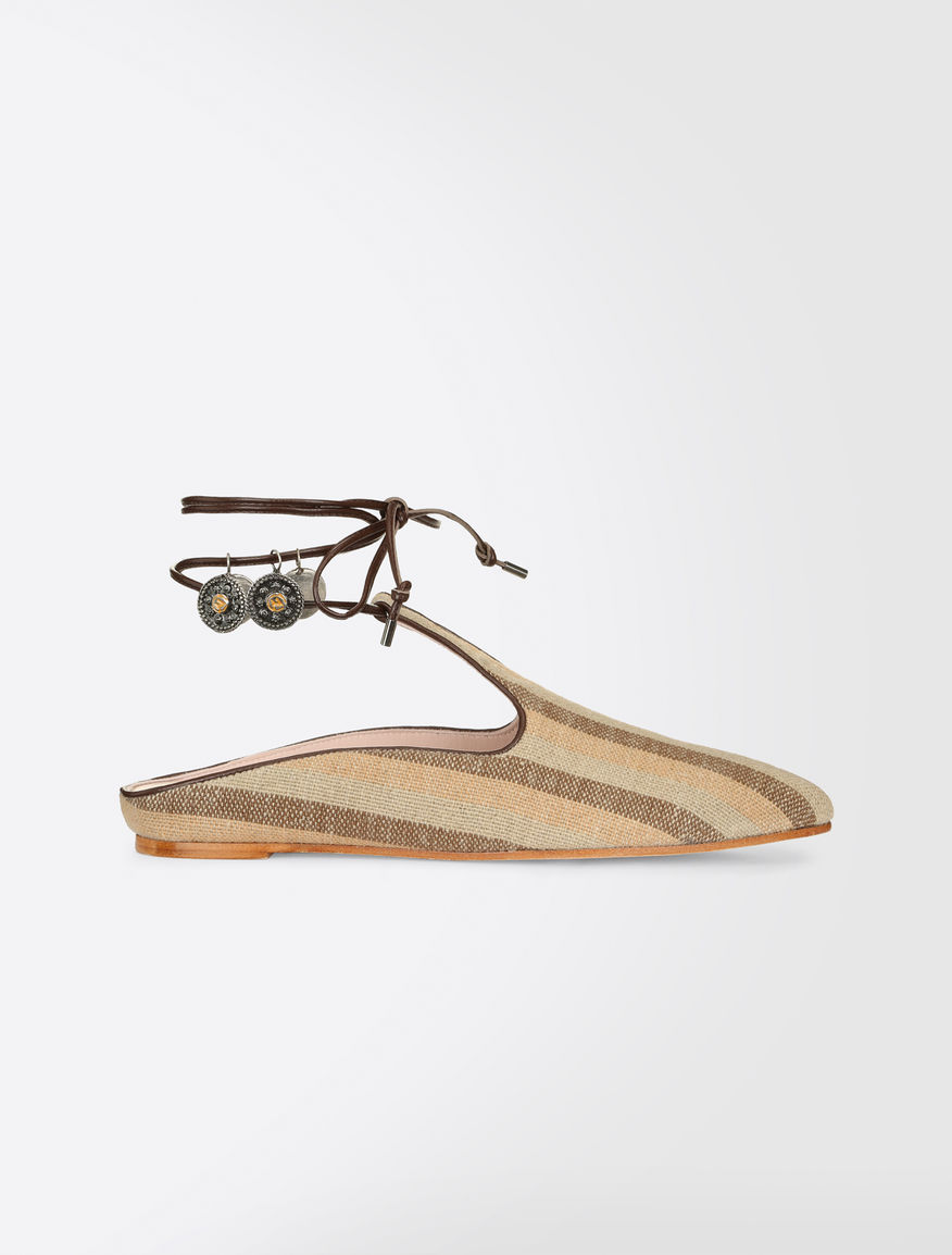 Linen cloth sabots Weekend Maxmara Linen cloth sabots Weekend Maxmara
