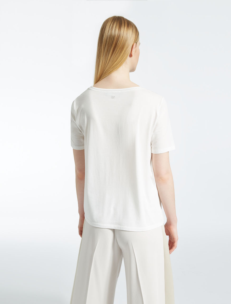 Cotton and silk T-shirt Weekend Maxmara Cotton and silk T-shirt Weekend Maxmara