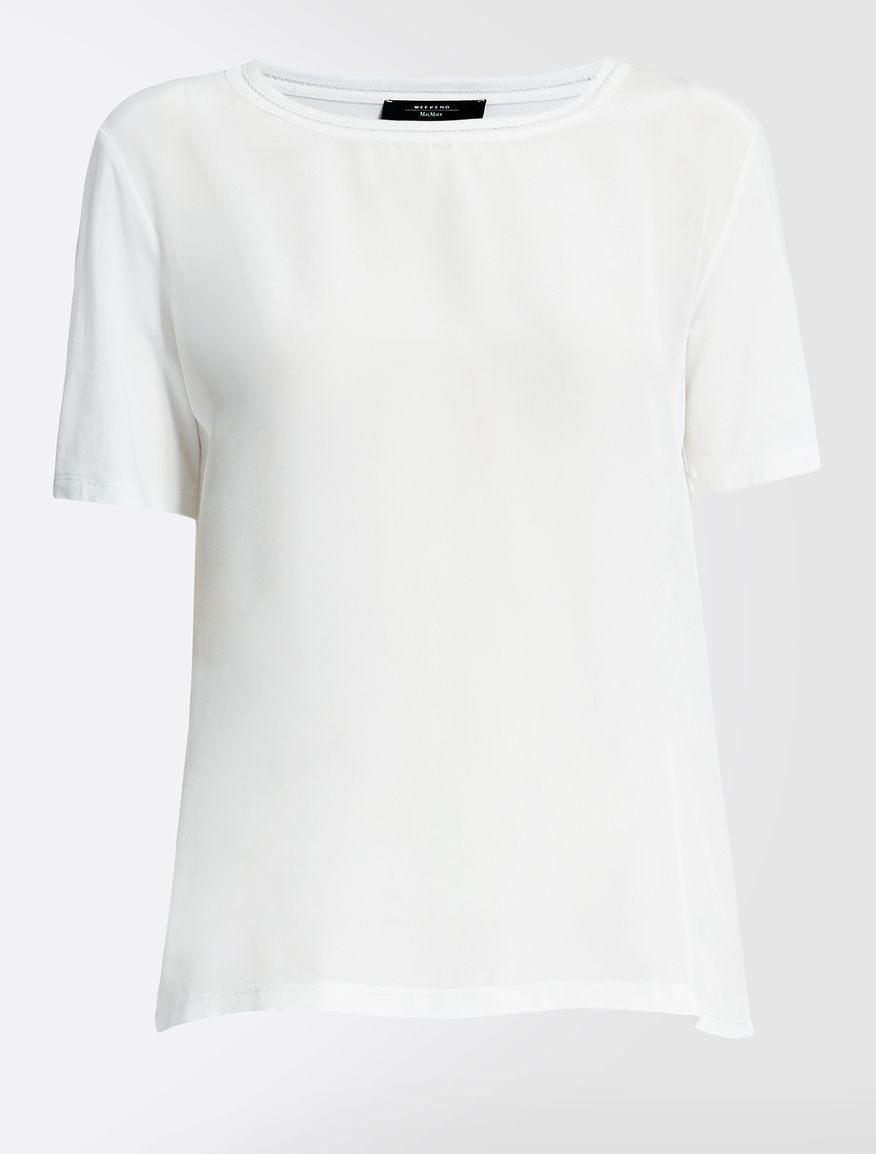 Cotton and silk T-shirt Weekend Maxmara Cotton and silk T-shirt Weekend Maxmara