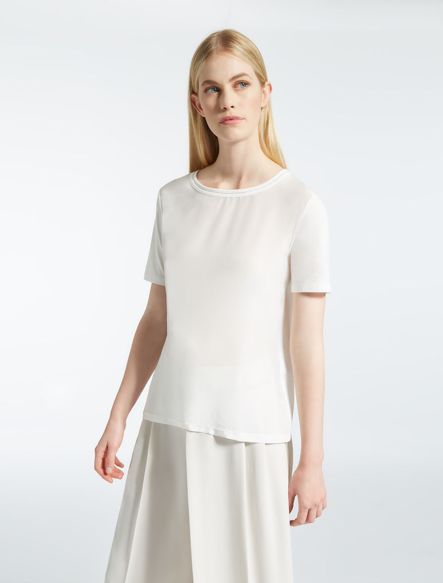 Cotton and silk T-shirt Weekend Maxmara Cotton and silk T-shirt Weekend Maxmara