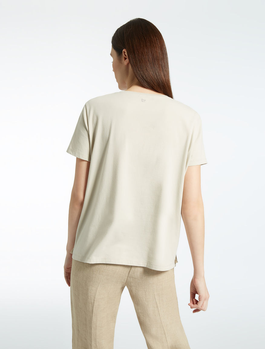 Cotton and linen jersey T-shirt Weekend Maxmara Cotton and linen jersey T-shirt Weekend Maxmara