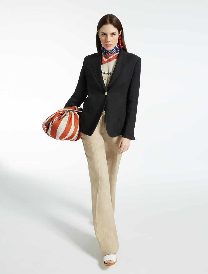 Cotton and linen jersey T-shirt Weekend Maxmara Cotton and linen jersey T-shirt Weekend Maxmara