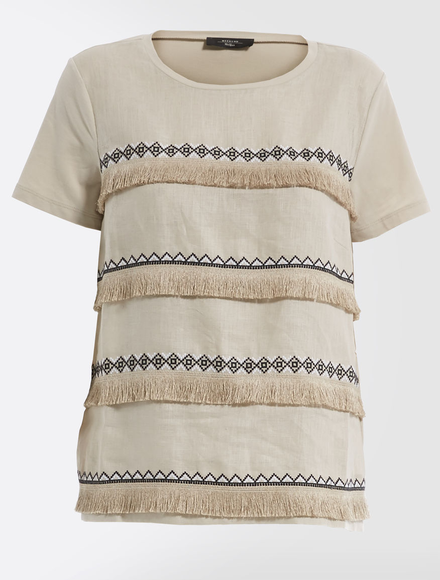Cotton and linen jersey T-shirt Weekend Maxmara Cotton and linen jersey T-shirt Weekend Maxmara