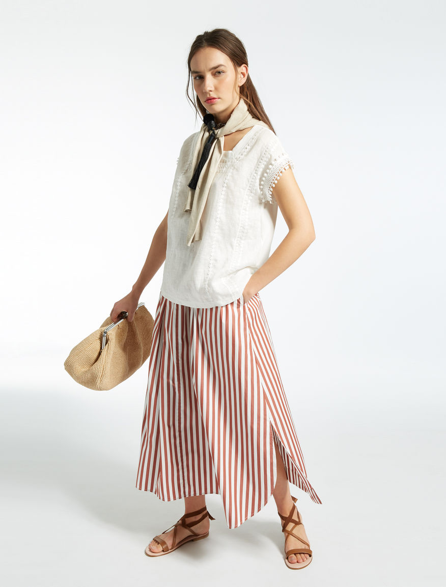 Cotton and linen jersey T-shirt Weekend Maxmara Cotton and linen jersey T-shirt Weekend Maxmara