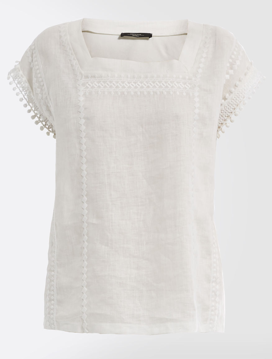 Cotton and linen jersey T-shirt Weekend Maxmara Cotton and linen jersey T-shirt Weekend Maxmara