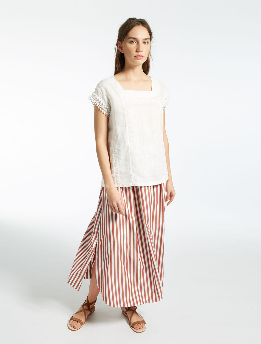 Cotton and linen jersey T-shirt Weekend Maxmara Cotton and linen jersey T-shirt Weekend Maxmara