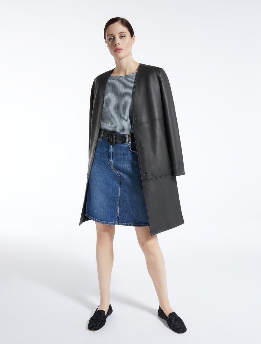 Gonna in denim di cotone Weekend Maxmara Gonna in denim di cotone Weekend Maxmara