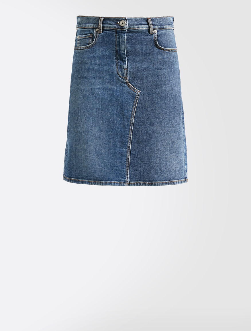 Gonna in denim di cotone Weekend Maxmara Gonna in denim di cotone Weekend Maxmara