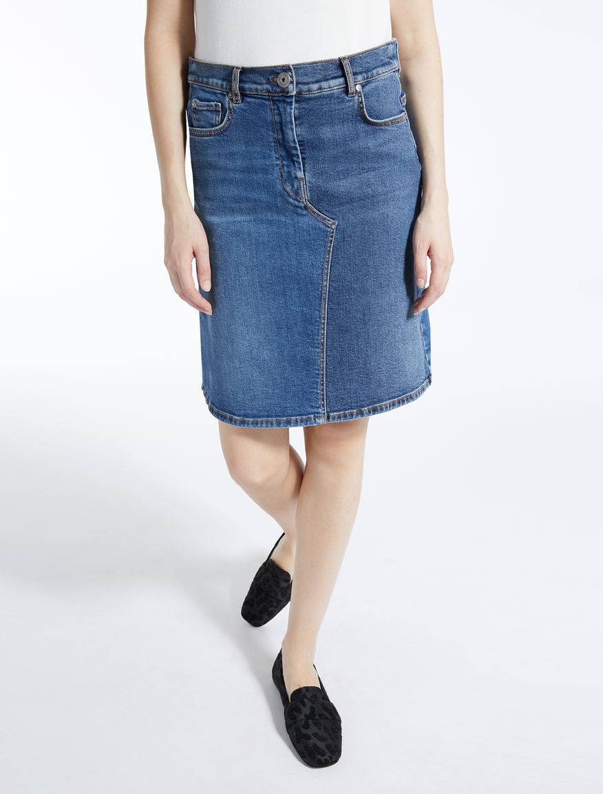 Gonna in denim di cotone Weekend Maxmara Gonna in denim di cotone Weekend Maxmara