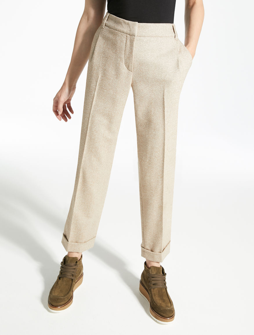 Pantaloni in tweed di lana Weekend Maxmara Pantaloni in tweed di lana Weekend Maxmara
