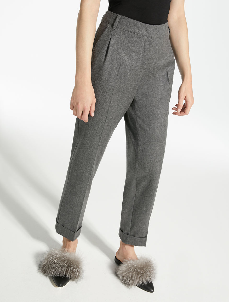 Wool flannel trousers Weekend Maxmara Wool flannel trousers Weekend Maxmara