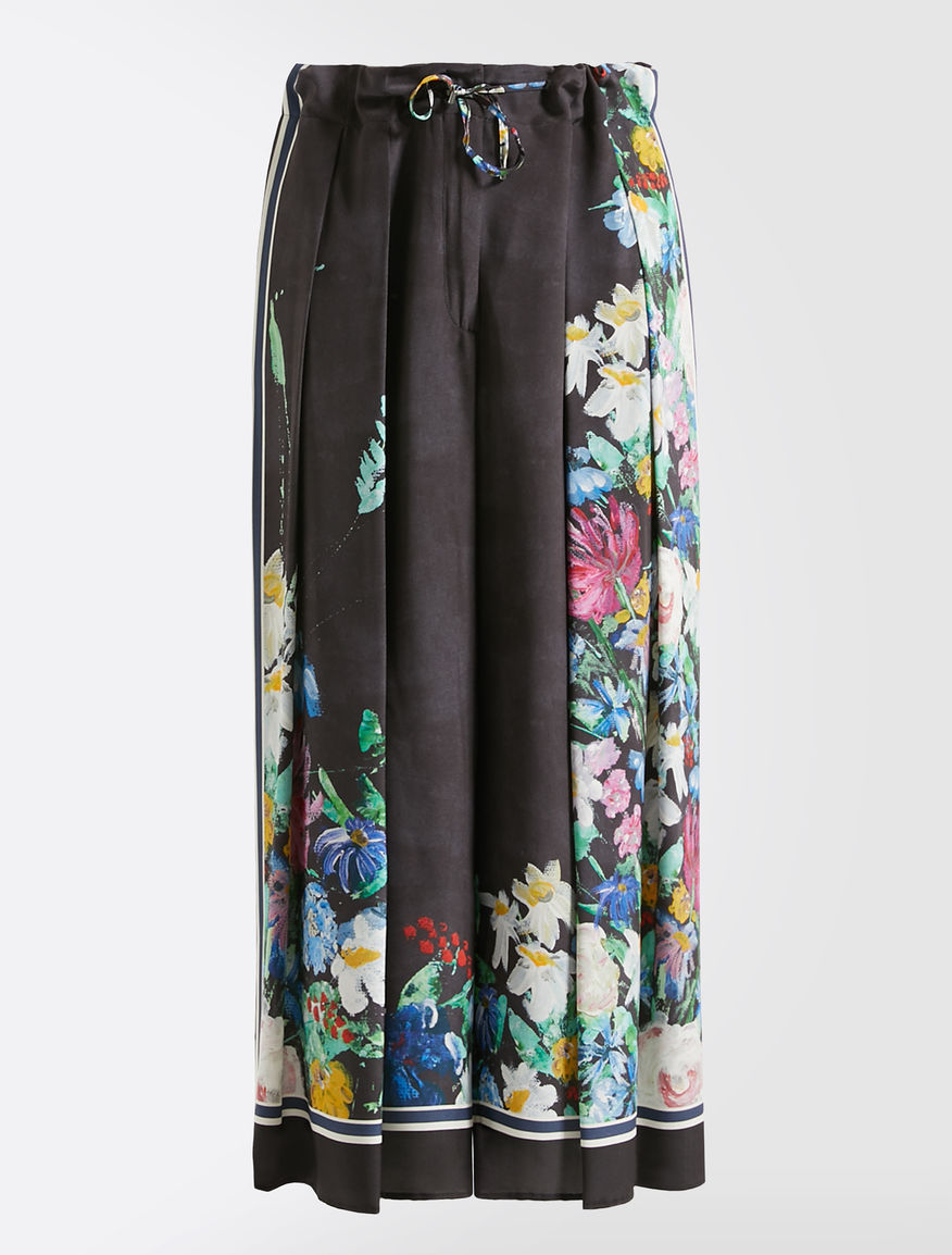 Pantaloni in crêpe de Chine di seta Weekend Maxmara Pantaloni in crêpe de Chine di seta Weekend Maxmara