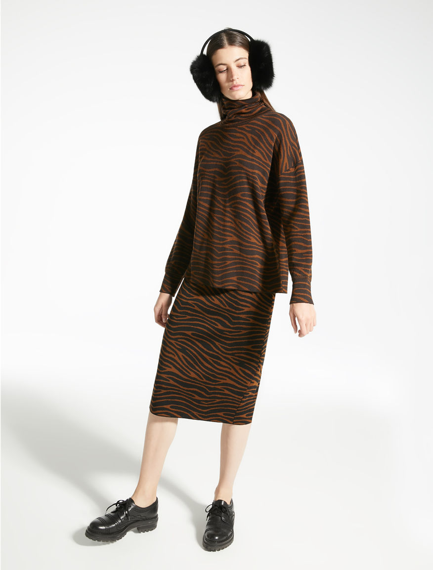 Jacquard wool yarn skirt Weekend Maxmara Jacquard wool yarn skirt Weekend Maxmara
