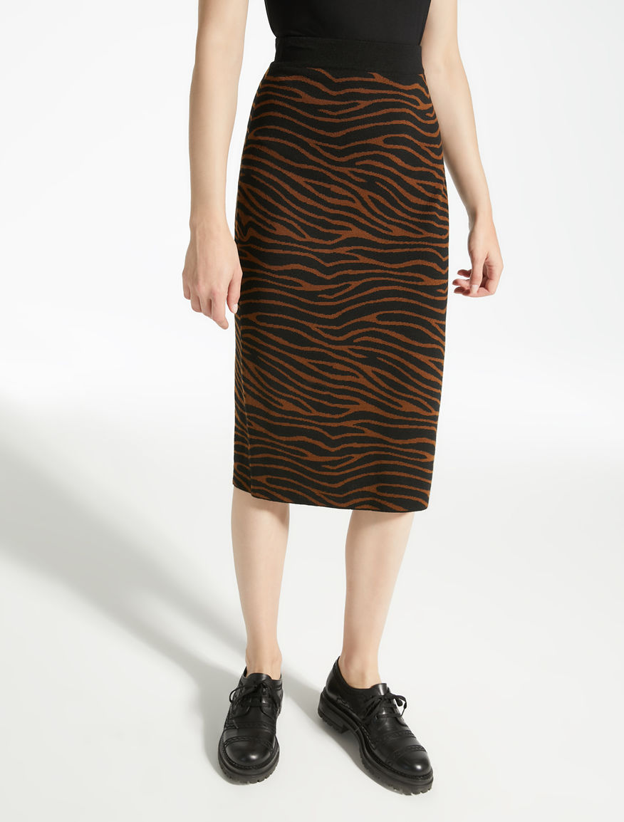 Jacquard wool yarn skirt Weekend Maxmara Jacquard wool yarn skirt Weekend Maxmara