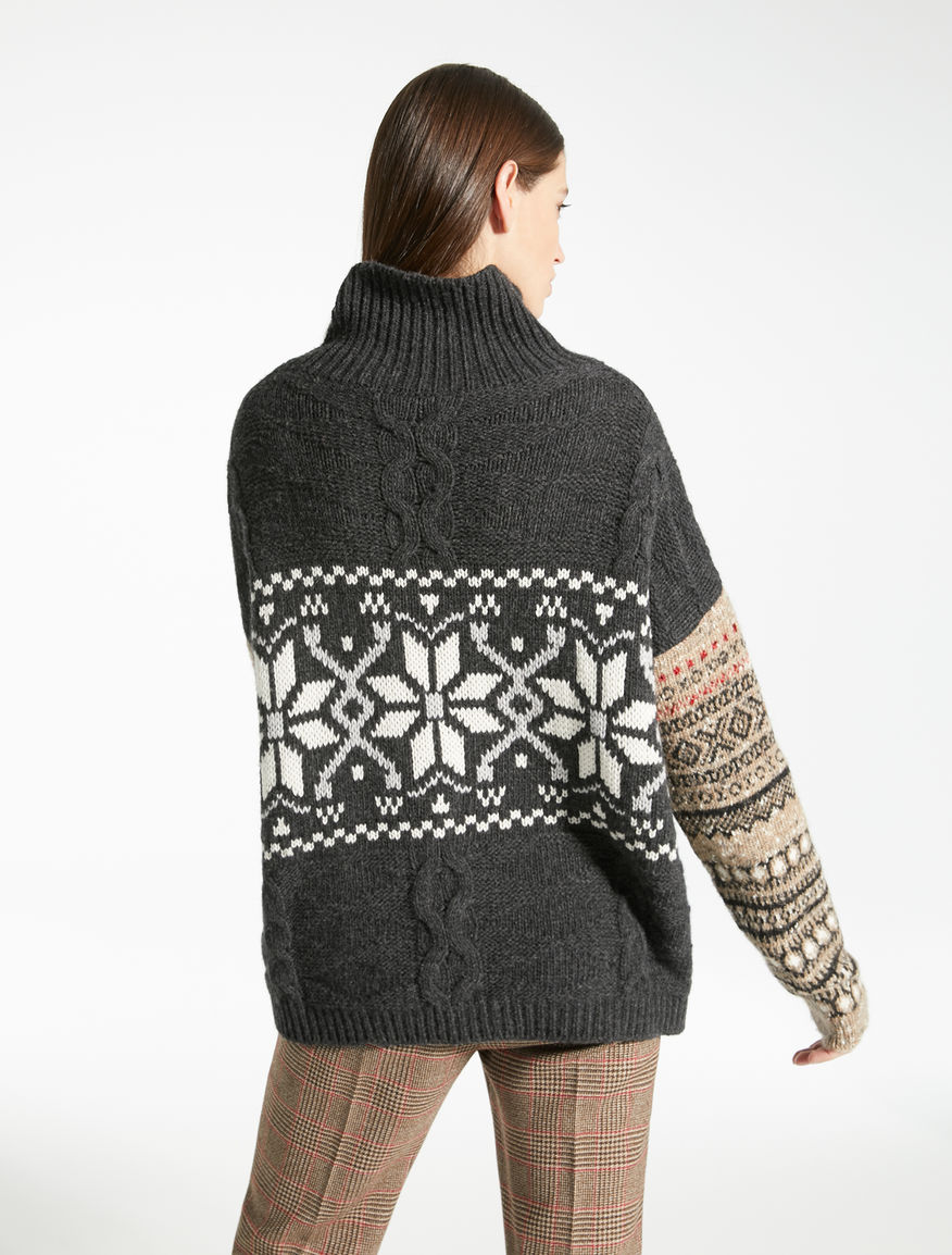 Jacquard wool yarn pullover Weekend Maxmara Jacquard wool yarn pullover Weekend Maxmara