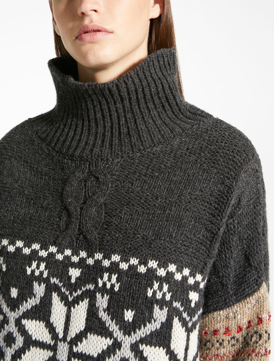Jacquard wool yarn pullover Weekend Maxmara Jacquard wool yarn pullover Weekend Maxmara