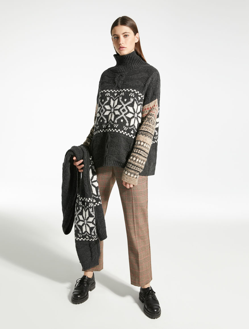 Jacquard wool yarn pullover Weekend Maxmara Jacquard wool yarn pullover Weekend Maxmara