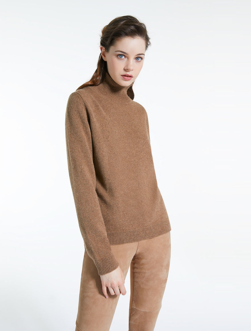 Alpaca and yak yarn polo neck jumper Weekend Maxmara Alpaca and yak yarn polo neck jumper Weekend Maxmara