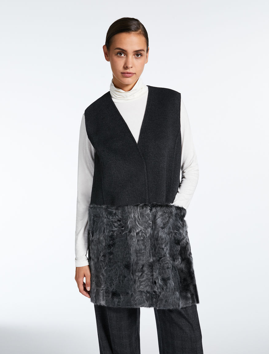 Gilet in lana e pelliccia Weekend Maxmara Gilet in lana e pelliccia Weekend Maxmara