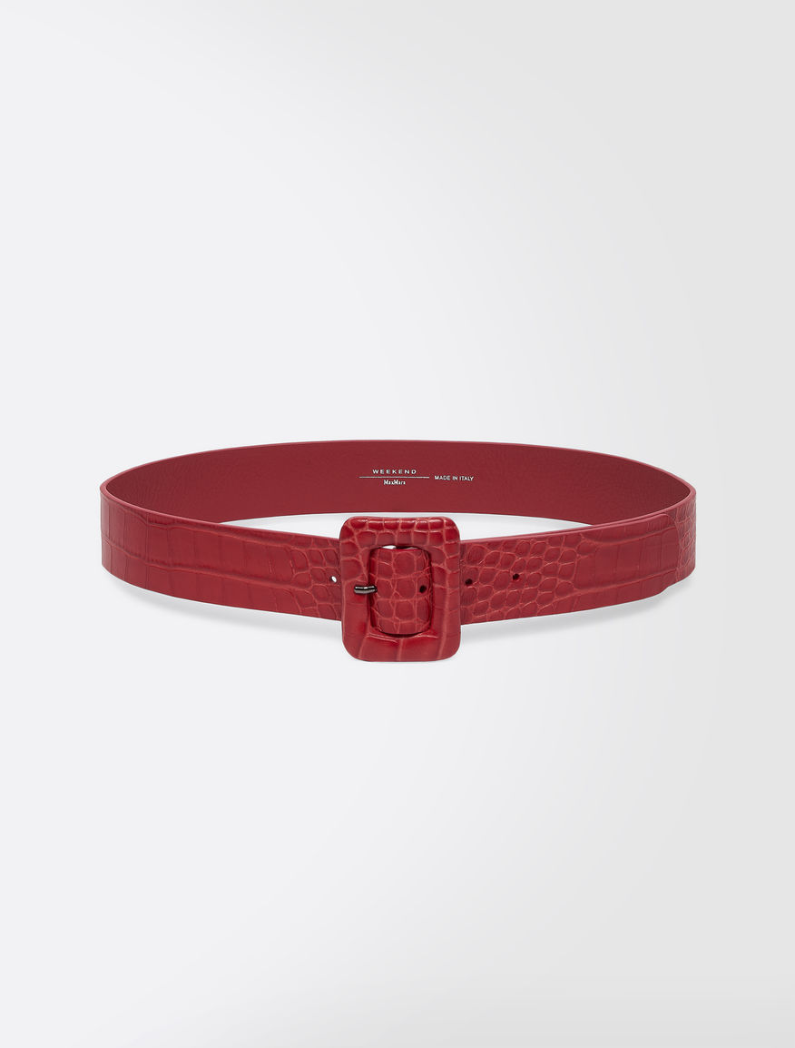 Crocodile print leather belt Weekend Maxmara Crocodile print leather belt Weekend Maxmara