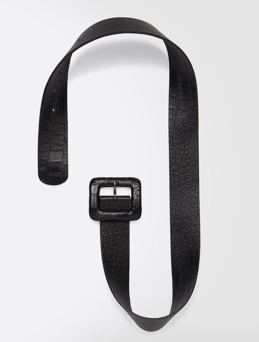 Crocodile print leather belt Weekend Maxmara Crocodile print leather belt Weekend Maxmara