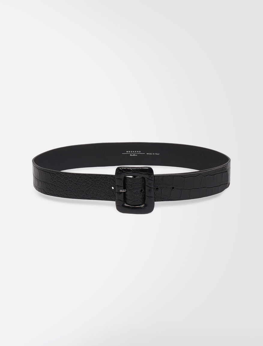 Crocodile print leather belt Weekend Maxmara Crocodile print leather belt Weekend Maxmara