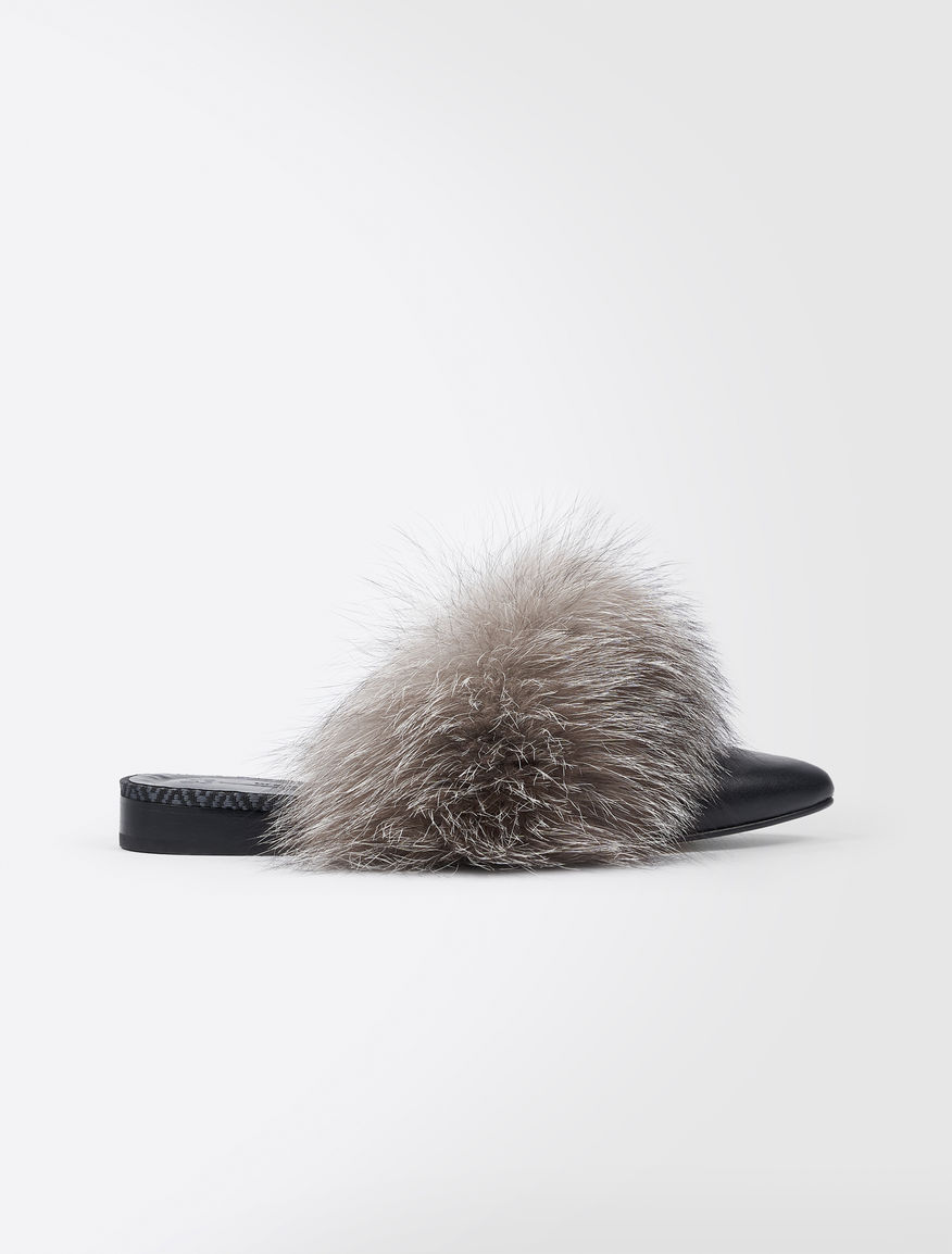 Fox fur clogs Weekend Maxmara Fox fur clogs Weekend Maxmara