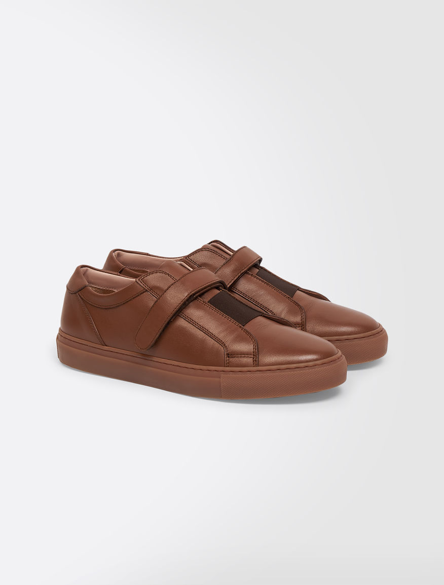 Trainers in leather and fox fur Weekend Maxmara Trainers in leather and fox fur Weekend Maxmara