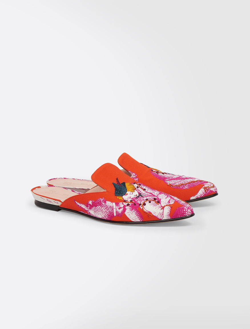 Trophy Day - Clogs in printed canvas Weekend Maxmara Trophy Day - Clogs in printed canvas Weekend Maxmara