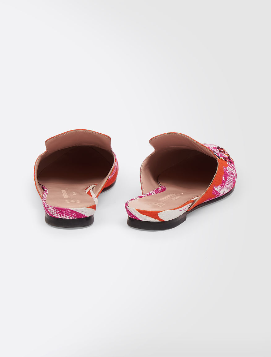 Trophy Day - Clogs in printed canvas Weekend Maxmara Trophy Day - Clogs in printed canvas Weekend Maxmara